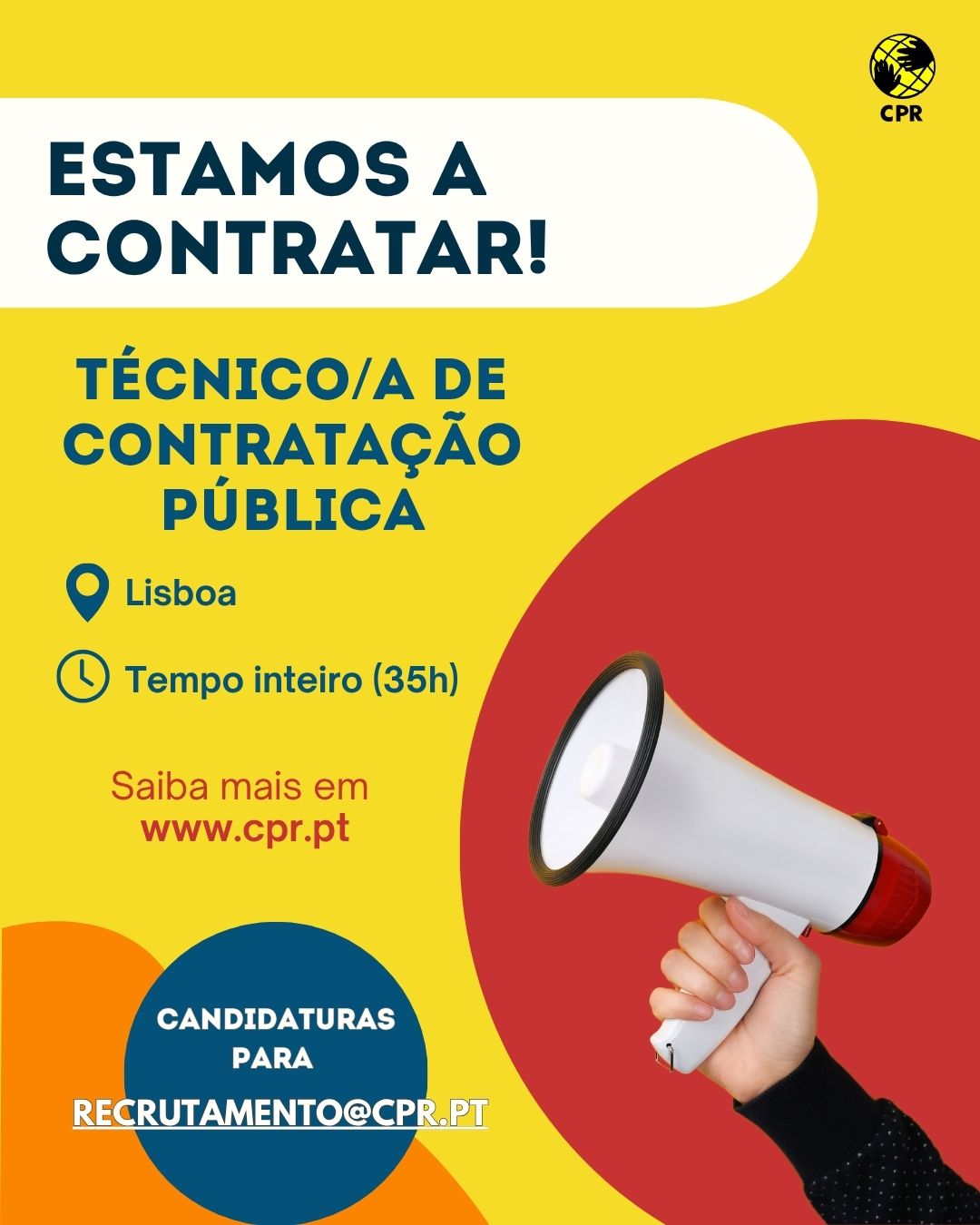 Estamos a contratar Técnico/a de Contratação Pública