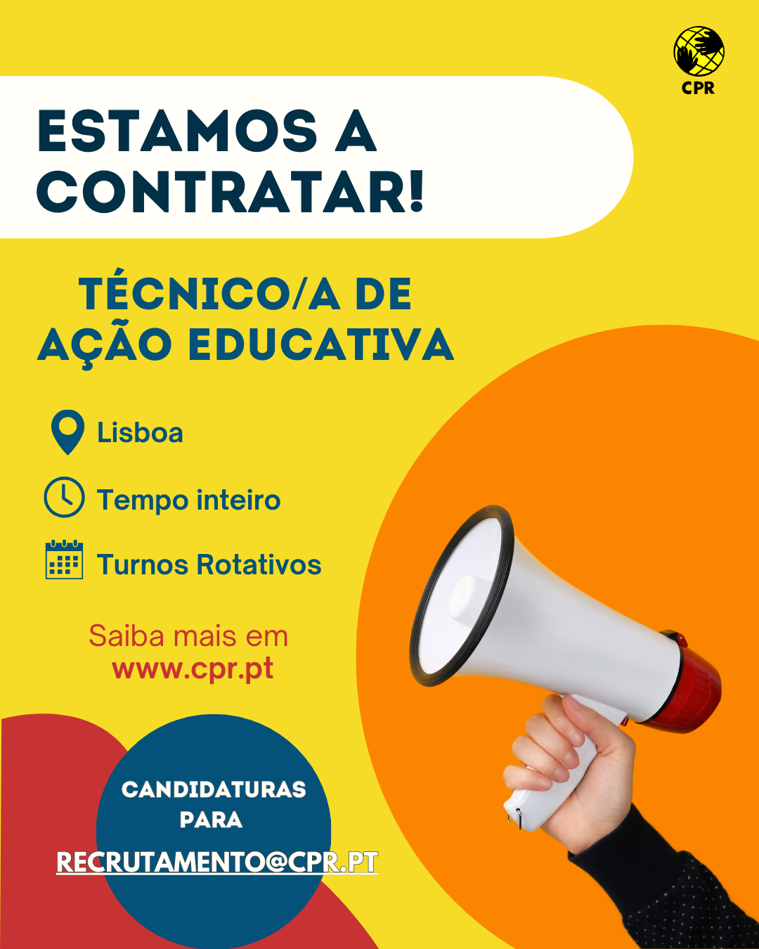 Procuramos Técnico/a de Ação Educativa – Turnos Rotativos