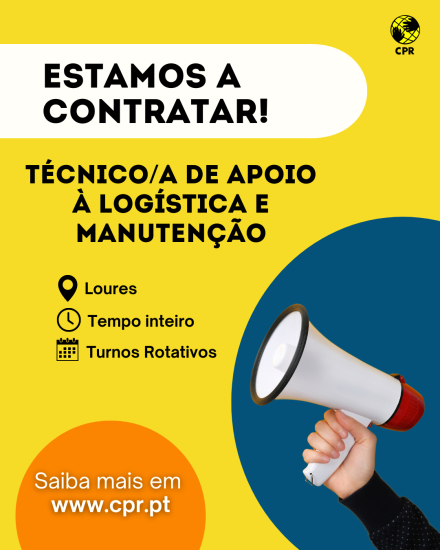 Procuramos Técnico/a de Apoio à Logística e Manutenção