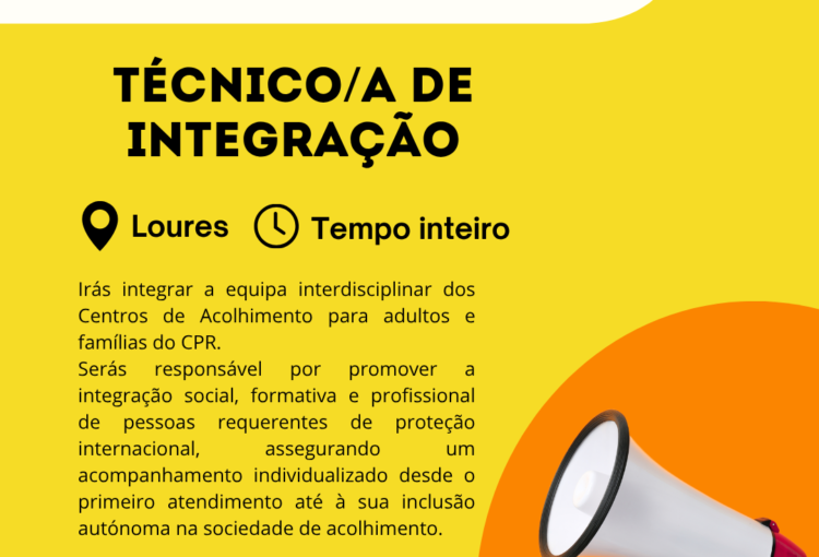 Vaga para Técnico/a de Integração
