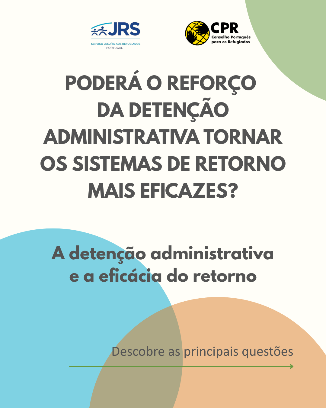 CPR e JRS publicam conjuntamente o policy paper “A detenção administrativa e a eficácia do retorno”