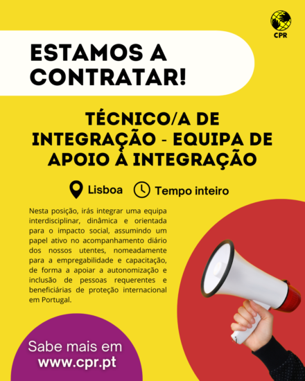 Estamos a recrutar Técnico/a de Integração – Equipa de Apoio à Integração